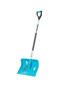 Лопата-скрепер для уборки снега Palisad LUXE 61797, полипропилен, 460х320х1300 мм, алюминиевый черенок, ПВХ