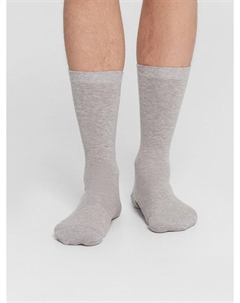 Носки мужские высокие серые с надписью Mark formelle