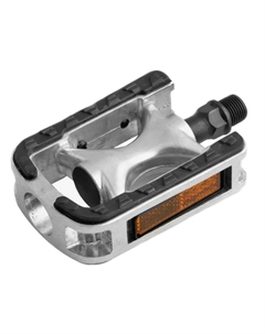 Педали велосипедные URBAN, алюминий, 106.3x81.8мм, резьба 9/16", серебристые, LU-994 Wellgo