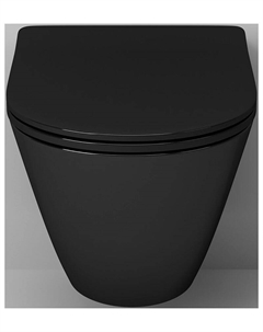 Унитаз подвесной Aquanet Rimless черный (Atago 2.0 W LX-1905C)