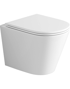 Унитаз подвесной Торнадо GR-4478SQ безободковый, с микролифтом Grossman