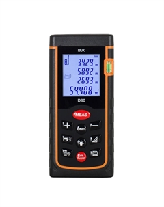 Лазерный дальномер с красным лучом D80 755641, с поверкой Rgk