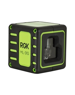 Лазерный нивелир ML-31G 4610011873263, 100°, зелёный луч, 20м Rgk