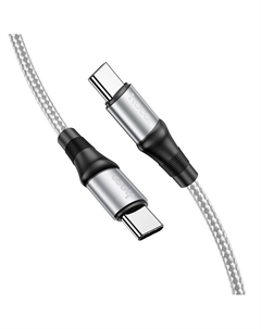 Кабель USB Type-C-USB Type-C быстрая зарядка, 1м, серый HOCO Excellent X50 (127832) Hoco
