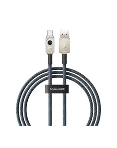 Кабель USB(Am)-USB Type-C(M), быстрая зарядка, Power Delivery 100 Вт, 1 м, серый, Baseus Unbreakable (P10355801221-00)