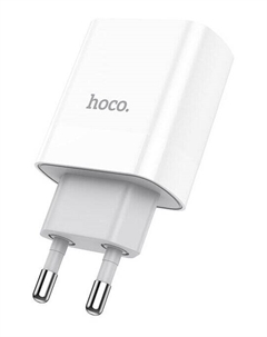 Сетевое зарядное устройство Hoco C80A 20 Вт, USB, USB type-C, Quick Charge, PD, 3А, белый