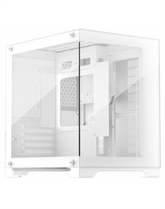 Корпус MEGAVIEW MV5-T White, mATX, Mini-Tower, 2xUSB 3.0, белый, без БП (MEGAVIEW MV5-T White) 1stplayer