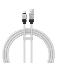 Кабель USB(Am)-Lightning 8-pin(M), быстрая зарядка, 2.4А, 1 м, белый, Baseus CoolPlay (CAKW000402)