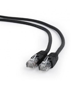 Патч-корд UTP кат.6, 0.5 м, RJ45-RJ45, черный, PP6U-0.5M/BK Cablexpert