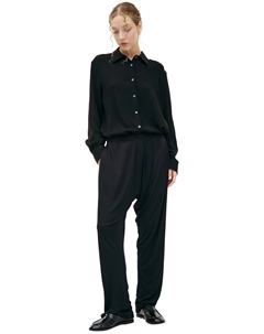 Черные брюки из вискозы The row