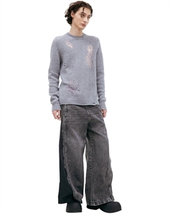 Рваный свитер из шерсти Diesel