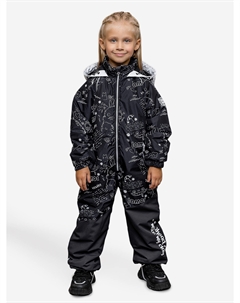 Комбинезон для девочки Риока принт черный, Черный Batik