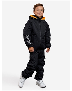 Комплект для мальчика Неон черный с оранжевым, Черный Batik