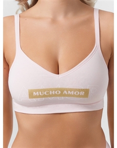 Бюстье женское розовое с надписью Mark formelle