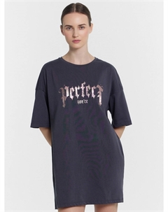 Туника домашняя женская серая с надписью Mark formelle