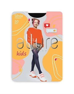 Колготки детские "Полоска" 50 ден черный Allure