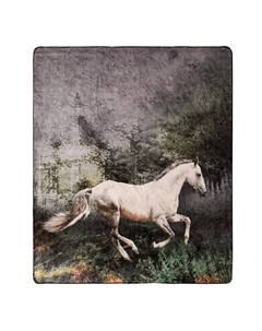 Плед Arya с принтом 150X200 Horse Черный Arya home collection