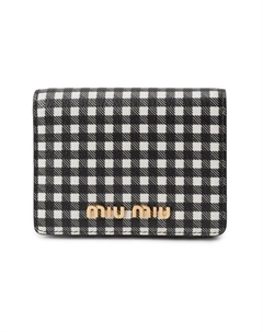 Кожаное портмоне Miu miu