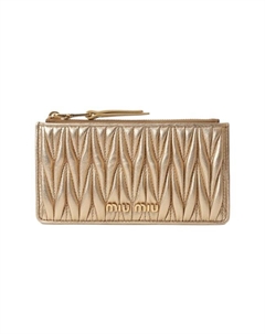 Кожаный футляр для кредитных карт Miu miu