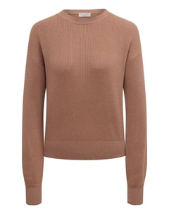 Хлопковый пуловер Brunello cucinelli