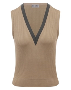 Хлопковый топ Brunello cucinelli