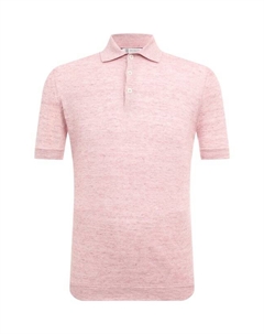Поло изо льна и хлопка Brunello cucinelli