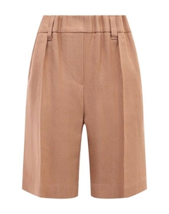 Шорты из вискозы и льна Brunello cucinelli