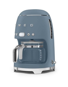 Кофеварка DCF02SBMEU, капельная, синий / серебристый Smeg