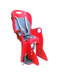 Велокресло детское BQ, заднее, max 22кг, пластик, за подседельную трубу, красное, BC-TX-9x1-0-R Trix