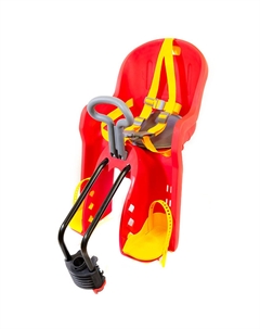 Велокресло детское, переднее, за подседельную трубу, max 15кг, пластик, красная, BC-TX-10-0-R Bq