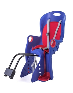 Велокресло детское, заднее, на багажник/за подседельную трубу, max 22кг, пластик, синее, BC-TX-8-0-BL Bq
