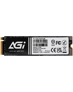 SSD накопитель AGI 512 Гб AI298 PCIe (AGI512GIMAI298) Agi