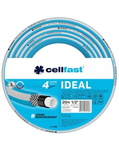 Шланг садовый IDEAL, 4 слоя, 1/2, 20 м (10-240) Cellfast