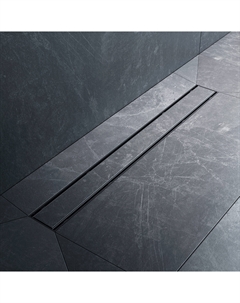 Душевой трап (лоток) PrimeFlow Tile 70 см, черный матовый Am.pm.