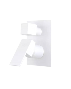 Смеситель для душа встраиваемый Pegaso PE880601740, белый Webert