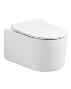 Подвесной унитаз Rimini AM204CHR белый, с сиденьем микролифт Art&max