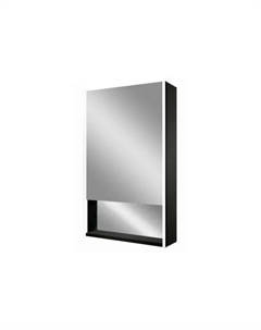 Зеркало-шкаф Foggia 60х80 AM-Fog-600-800-1D-L-DS-F-Nero с подсветкой Art&max