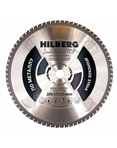 Диск пильный Industrial TOP HFT305, по металлу, 305*25,4*72Т Hilberg