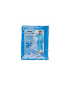 Плащ-дождевик с капюшоном 28-110001, голубой Perfecto linea