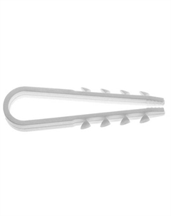 Дюбель-хомут SMP2-96276-100 для круглого кабеля 5-10 мм белый (100 шт в пласт. конт.) Starfix