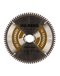 Диск пильный Industrial HL200, ламинат, 200*30*80Т Hilberg