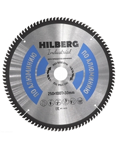 Диск пильный Industrial HA250, по алюминию, 250*30*100Т Hilberg