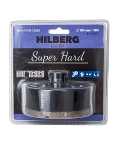 Коронка алмазная Super Hard HH691, 100 мм, M14 Hilberg