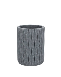Стакан для зубных щеток VITARTA Velvet wave полирезин серый Vitarta
