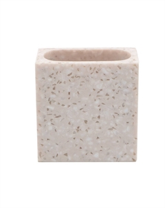 Стакан для зубных щеток VITARTA Pink sand полирезин бежевый Vitarta