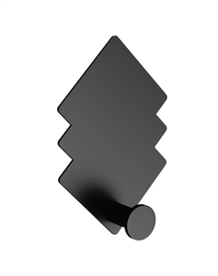 Крючок самоклеющийся KLEBER RIVER нерж.сталь черный Kleber