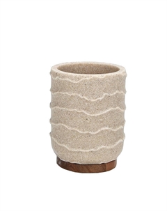 Стакан для зубных щеток VITARTA Sea sand полирезин бежевый Vitarta