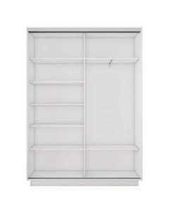 Корпус шкафа-купе Экспресс 2 1200х2200х440мм белый снег ЛДСП Е1