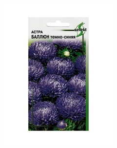 Семена Астра Баллюн тёмно-синяя 0,25г Дом семян