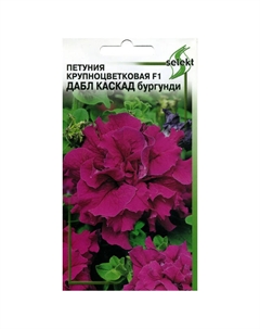 Семена Петуния крупноцветковая F1 Дабл Каскад бургунди 0,05г Дом семян